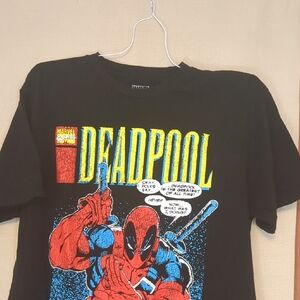Deadpool Marvel Comics Greatest Of Times Black T-Shirt Size Large
